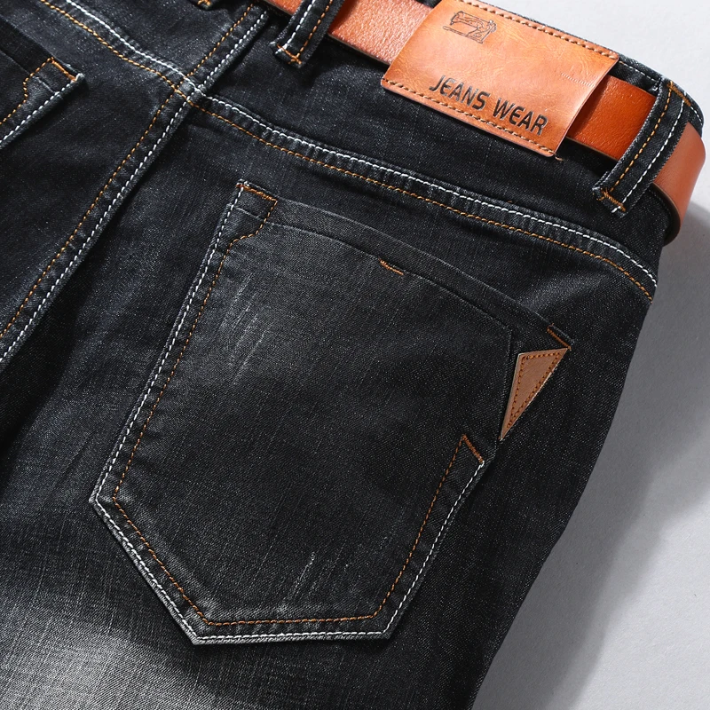 Men Denim Shorts 2019 Summer New Style Thin Section Elastic Force Slim Fit Short Jeans Male Brand Clothing Black Blue Men Denim Shorts 2019 Summer New Style Thin Section Elastic Force Slim Fit Short Jeans Male Brand Clothing Black Blue