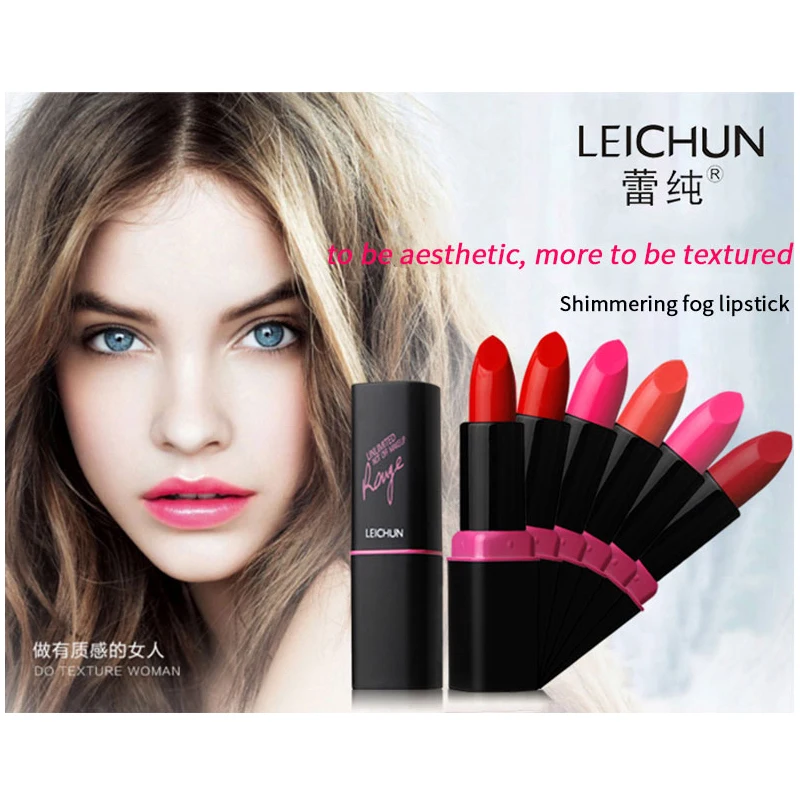 

Matte Lipsticks Waterproof Velvet Lip Stick Cosmetic Easy to Wear Lip Balm 6 Colors Sexy Red Lip Tint Fashion Makeup Gift