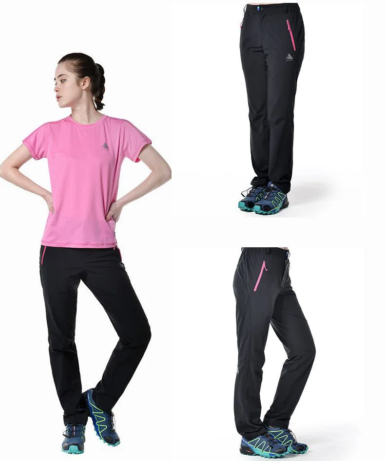 VECTOR senderismo secado rápido Pantalones mujer verano deporte al aire libre escalada Trekking Camping pantalones de secado rápido pantalones femeninos