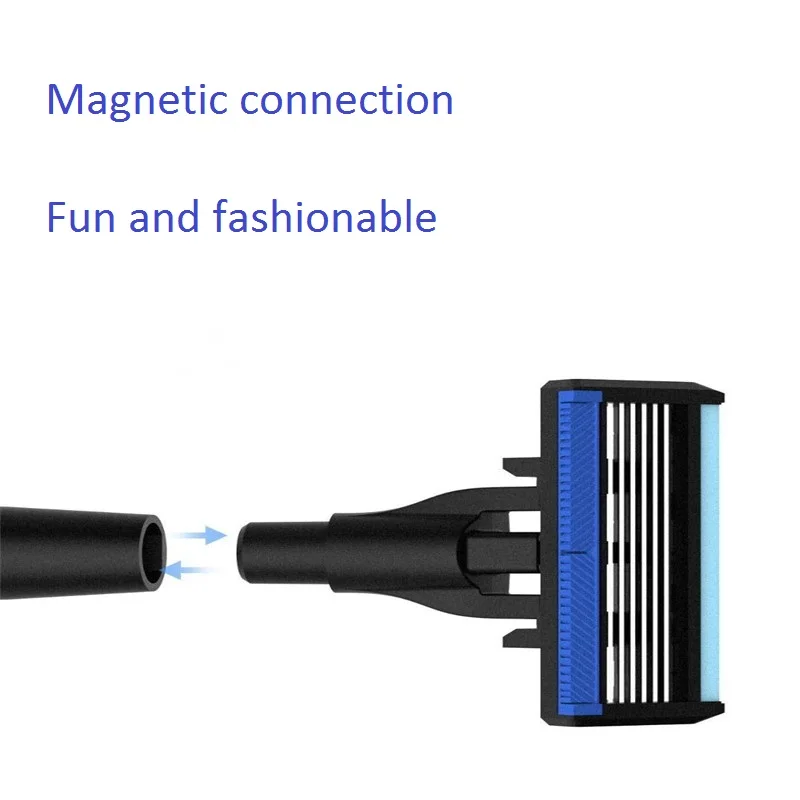 Г-н Handx Для мужчин бритвы бритья с магнитной соединения и хранения базы