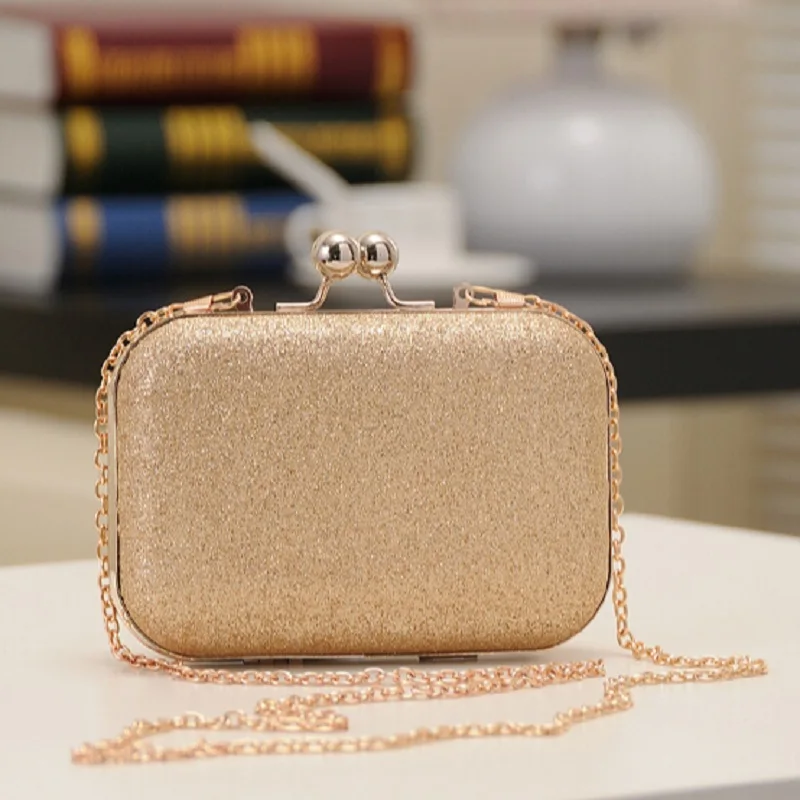 small gold clutch bag