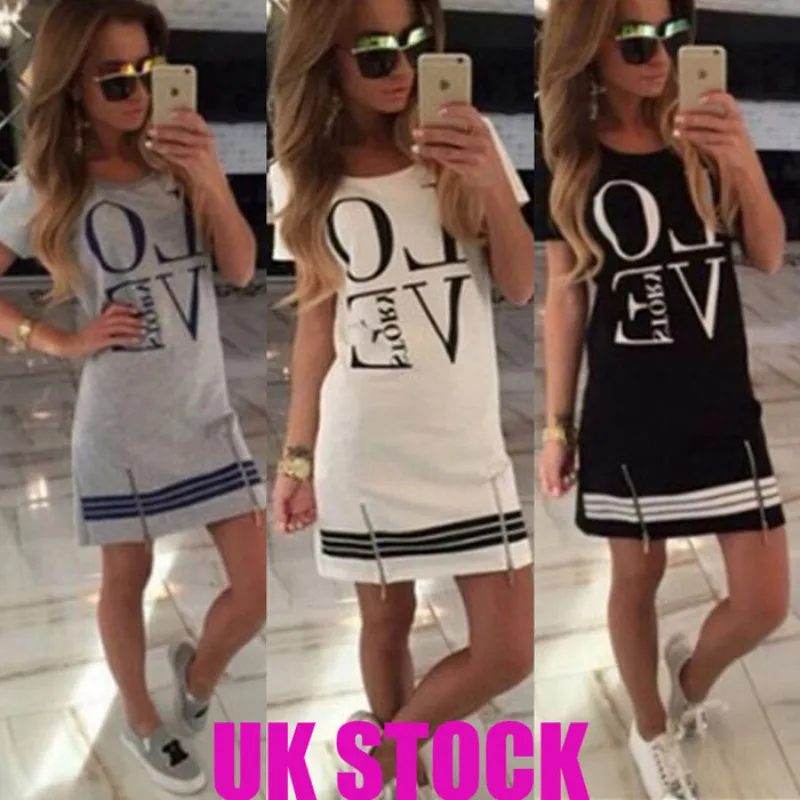 

Women Casual Short Sleeve Ladies Dresses Elegant Female Summer Love Printed Mini Dress Harajuku Vintage Vestido Plus Size