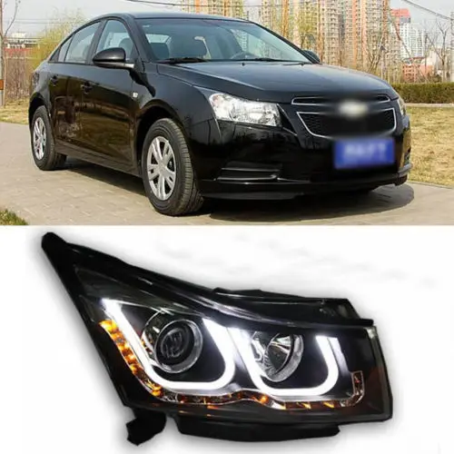 

Ownsun 2013 Innovative Double U Angel Eye Projector LED DRL Headlight for Chevy Cruze