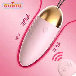 GUIMI 10 скоростей вагинальные виброшары 10 м дистанционное управление G Spot Стимулятор клитора Силиконовая секс-игрушка для женской