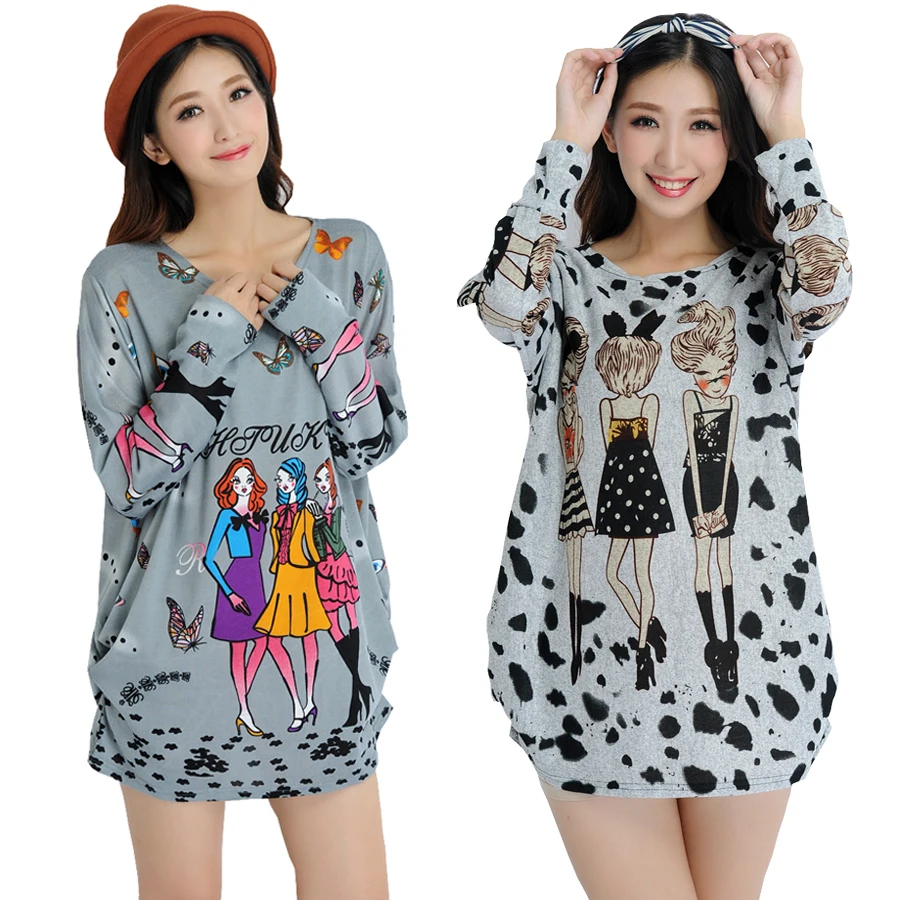 New 2017 Autumn And Winter Velvet One piece Dress Fashion Casual loose