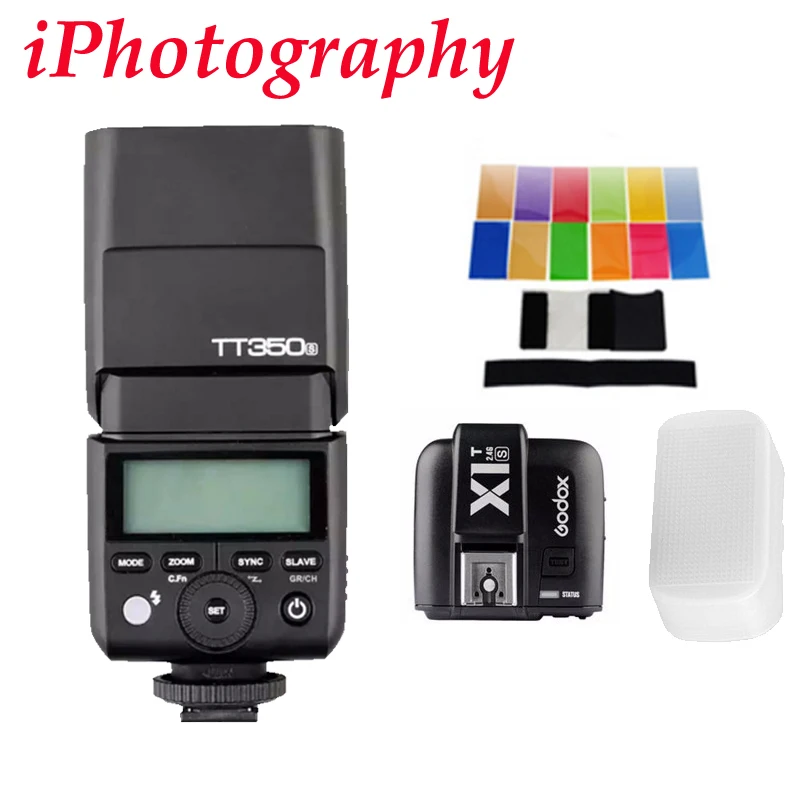 Беспроводная вспышка Godox TT350S 2 4G HSS 1/8000s TTL GN36 с триггером для Sony A7 A7R A7S II A6300 A6000 |