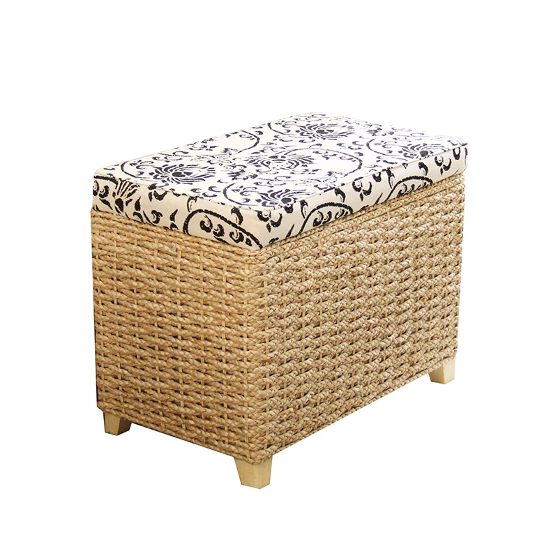 Creative Storage Stool Ottoman Home Decoration Furniture Storage Rattan Wicker Chair Door Bench Kids Children Adult Chair