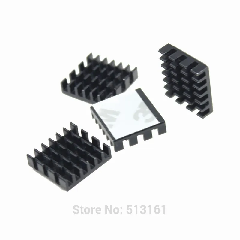 

30PCS Black Mini IC Chipset Cooler Heatsink Cooling Aluminum Heatsinks