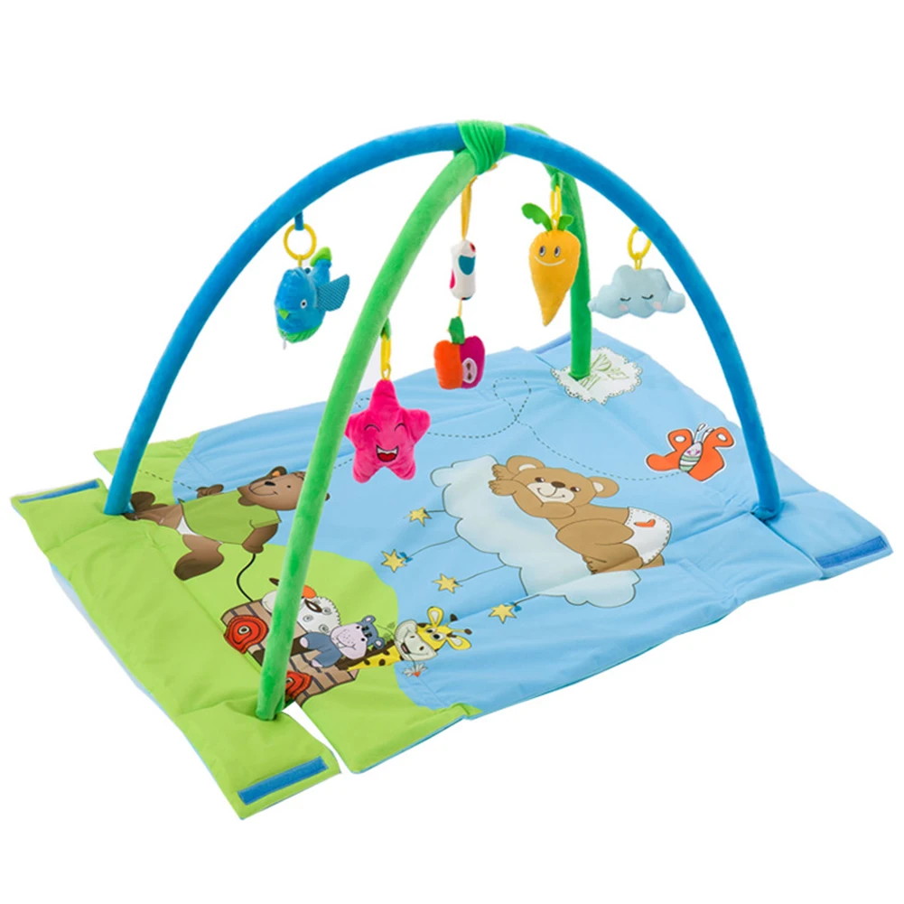 Cobertor de Veludo Brinquedo do Bebê de Fitness Brinquedo de Pelúcia Bebê Música Jogo Rack Pingente 5 Cheap Academia de bebê