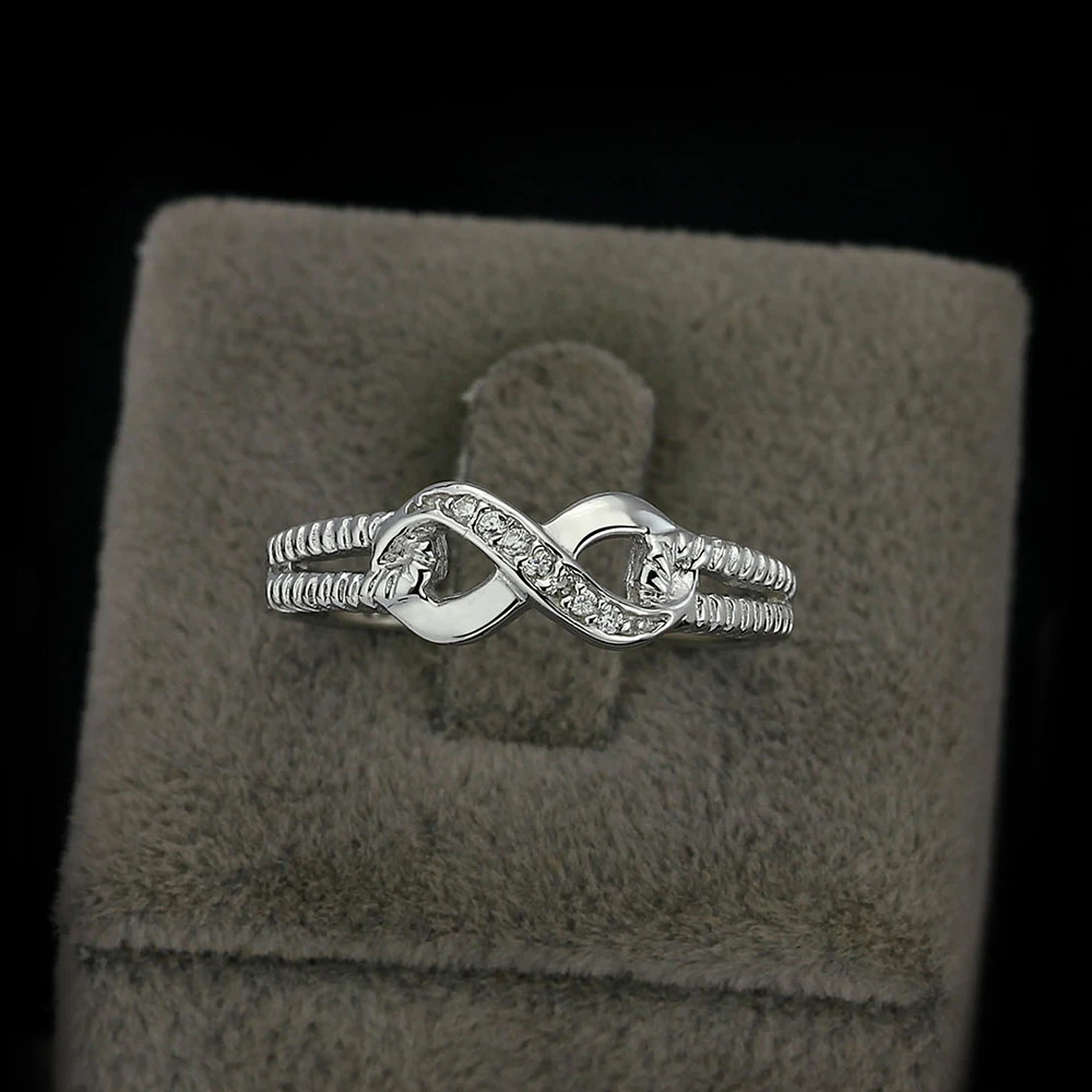 925 пробы серебряные Ювелирные наборы Infinity Love, женские циркониевые кольца, браслеты, серьги, набор свадебных ювелирных изделий(Lam Hub Fong