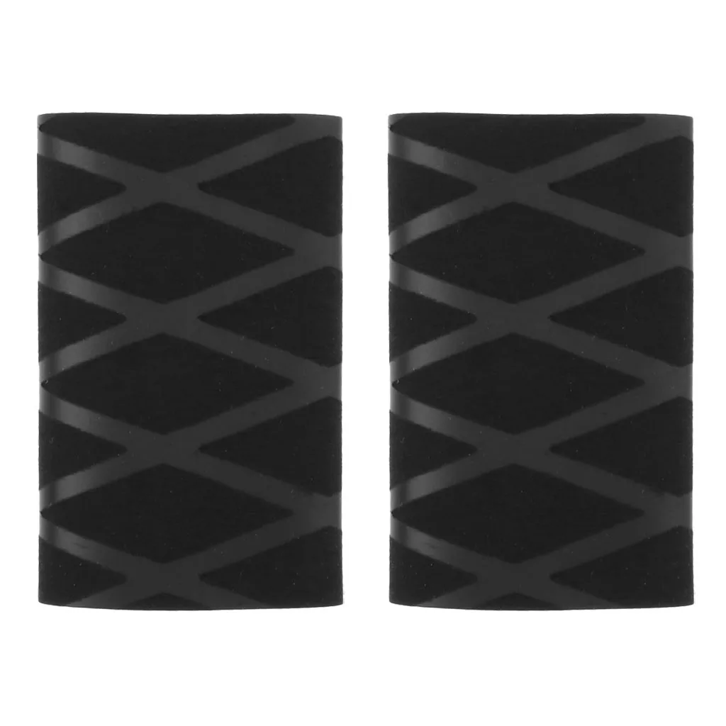 Count 2 Rubber Black Bat Handle Tape Grip Non-slip Guard Protector for Ping Pong Table Tennis