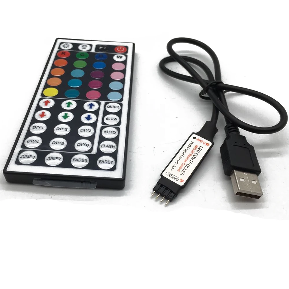 Светодиодная лента 5 в 12 24 В вольт rgb-контроллер USB IR RF пульт дистанционного управления USB tv Светодиодная лента 3 17 24 44 ключ пульт дистанционного управления/Bluetooth контроллер