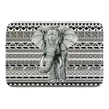 Cute Animals Doormats Decor With Black Elephant Door Mats Home Decor Soft Lightness Floor Mats Short Plush Fabric Bathroom Mats