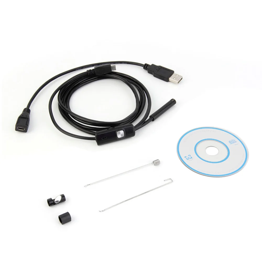 720P 7mm Lens Mini Camcorder Waterproof Inspection Mini Camera for Android Focus Camera Lens USB Cable Waterproof Endoscope