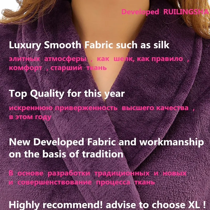 mens pjs sale On Sale Men Women Luxury Winter Bathrobe Mens Warm Silk Flannel Long Kimono Bath Robe Male Bathrobes Lovers Night Dressing Gown mens silk pajamas