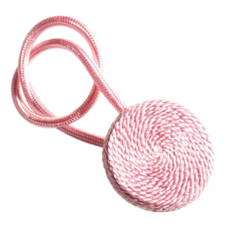 Европейский стиль магнит Плетеный Круглый пряжки для занавесок подхват для штор магнитный держатель для штор аксессуары - Цвет: pink