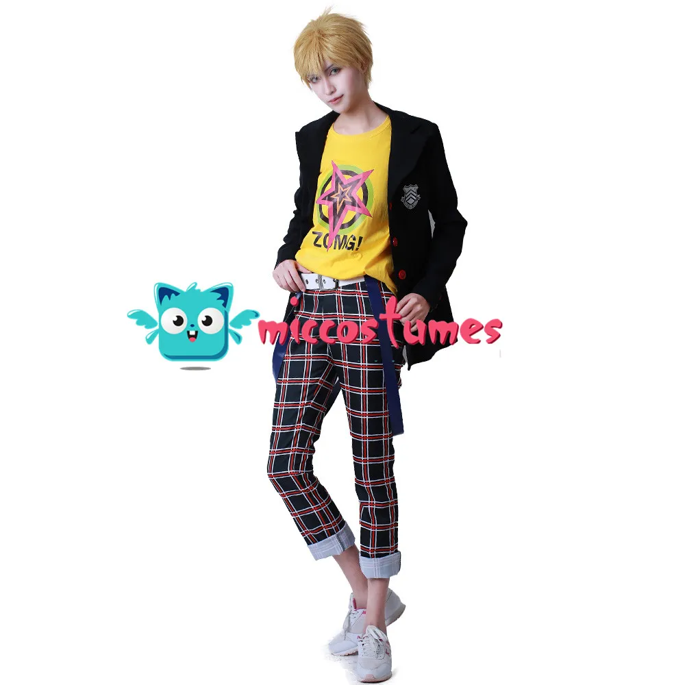 

Persona 5 Ryuji Sakamoto Shujin Skull Cosplay Costume School Uniform Outfit