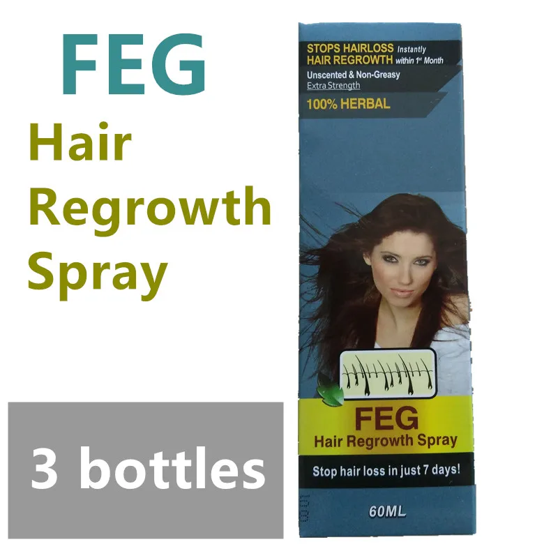100 Herbal liquid for hair loss treatment FEG hair regrowth spray anti