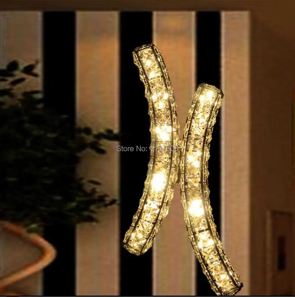 Modern K9 LED crystal wall lights fixture lighting lampada led sconce for home decoration lamps