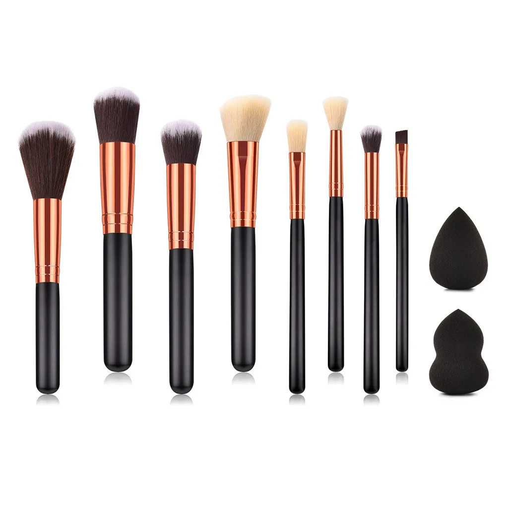 

10 Pcs Ladies Top Makeup Brushes Tool Set Cosmetic Eye Shadow Foundation Beauty Make Up Brush Set кисти для макияжа L510
