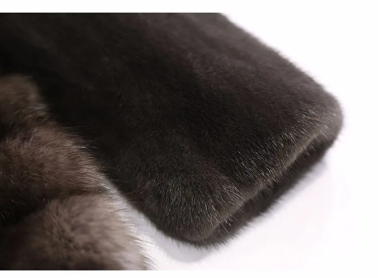 Шуба из натуральной норки для женщин Россия пальто из соболя высокого класса высшего качества Роскошная норка куница X-long Феникс 1114C