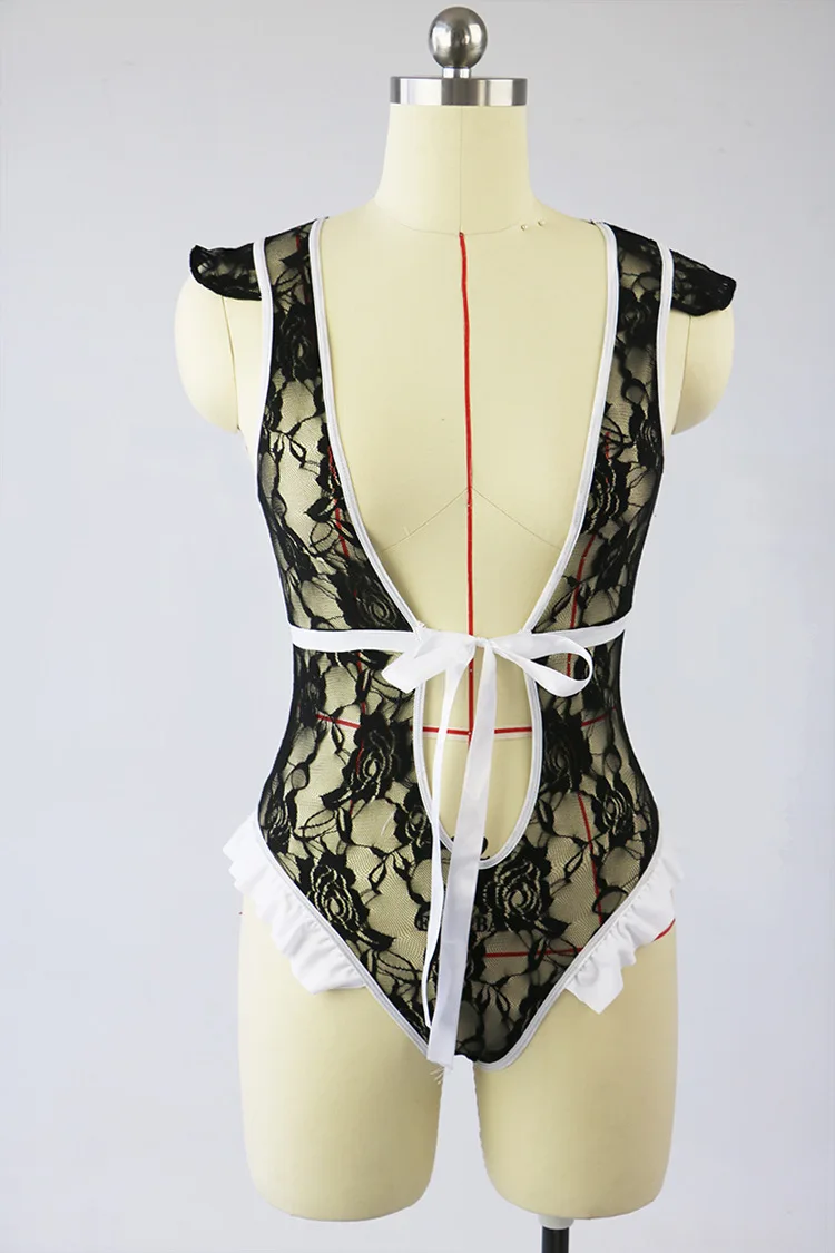 2018 plus size sexy lingerie women black lace deep v neck waist down hot sexy babydoll erotic teddy lingerie costumes for sex 2018 plus size sexy lingerie women black lace deep v neck waist down hot sexy babydoll erotic teddy lingerie costumes for sex