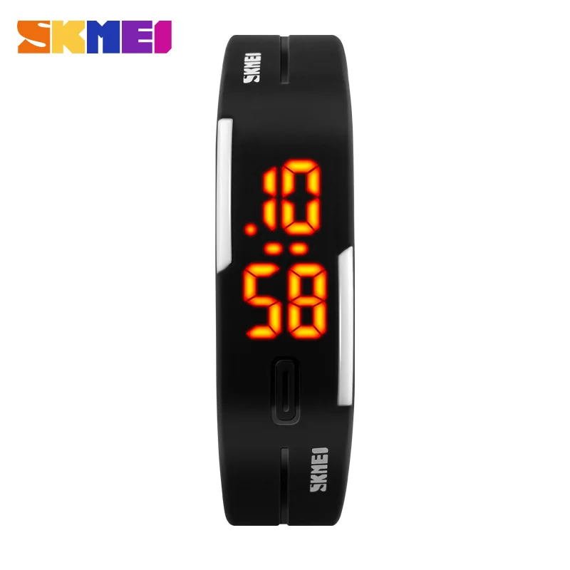 

2017 New Famous SKMEI Brand Simple Watch Girl Jelly Silicone Digital LED Sports Bracelet Wrist Watch Fashion Women Men Watches