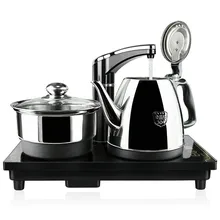 Электрический чайник автоматическое верхний воды электрический 304 нержавеющая сталь чайники с три-в-одном чайный набор