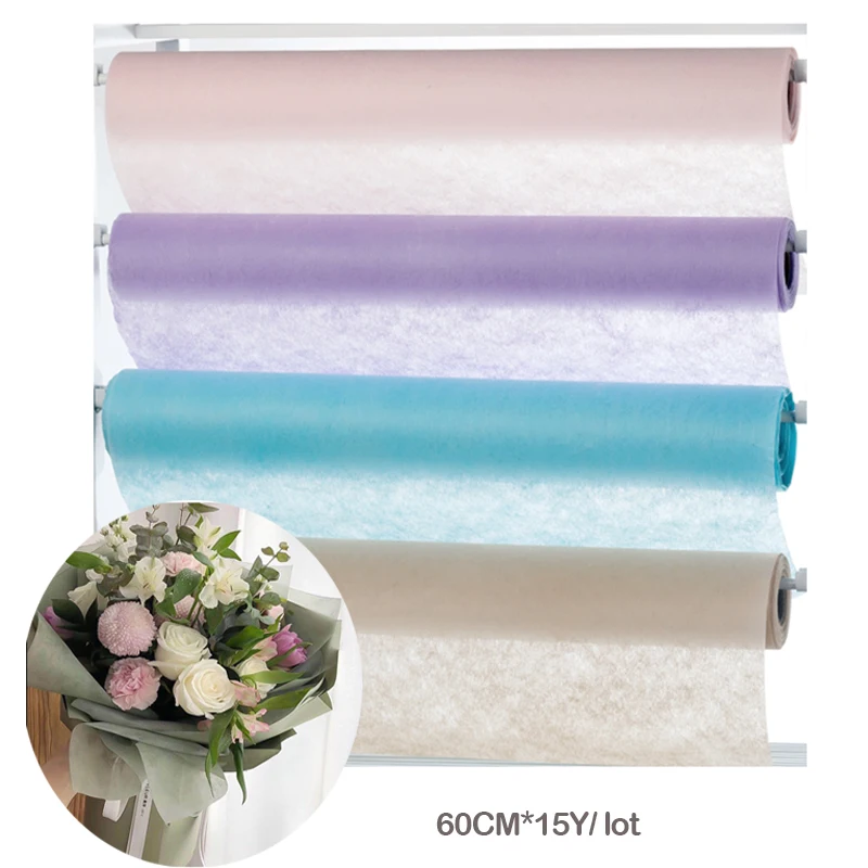 60cm*10y/lot Non woven Floral Wrapping Tissue Paper Bouquet Flower