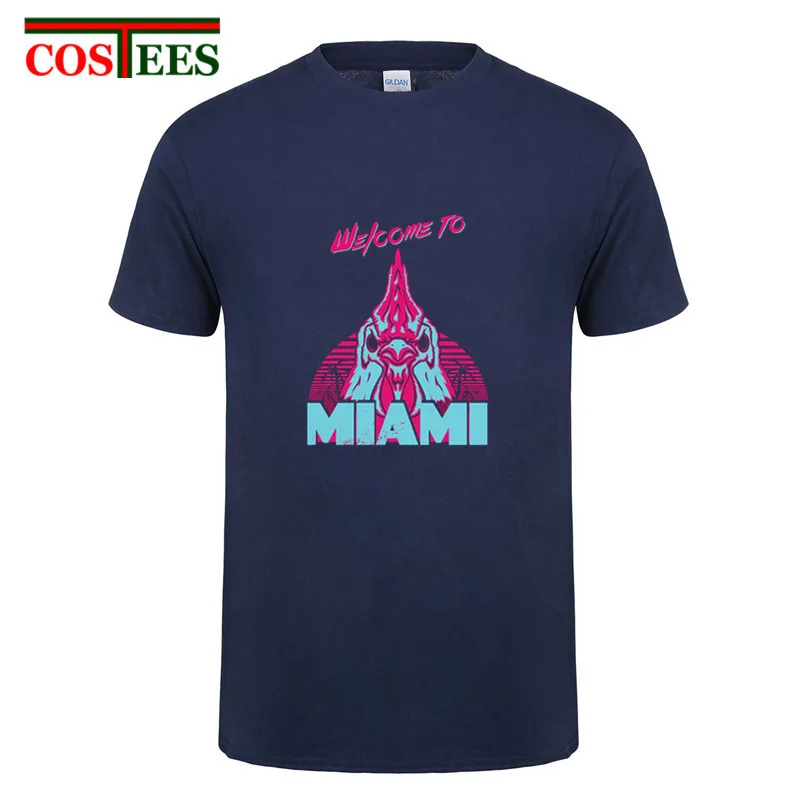 Awesome Hotline to Miami T Shirt men 2018 New Arrival Boy 100
