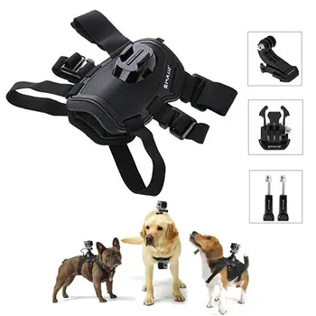 

Dog Harness Adjustable Chest Strap Mount Belt Fetch Mount Compatible GoPro Hero Dog Harness