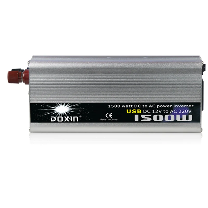 

Portable Car Inverter DC 12/24V To AC 220/110V 1500W Car Charger Power Inverter Supply Converter Universal Adapter With USB Port