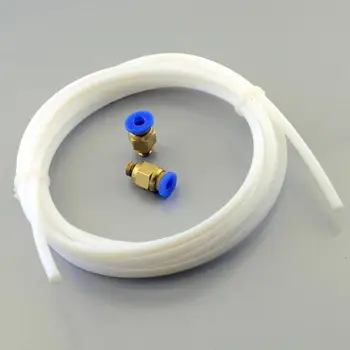 

2Meters PTFE Teflon Tube + 2 x PC4-M6 Fittings for RepRap 3D Printer Bowden Hotend 1.75mm
