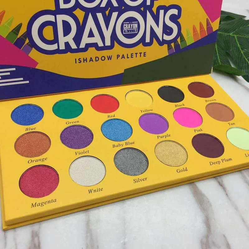 2019 BOX OF CRAYONS Eyeshadow iShadow Palette 18 Color Shimmer Matte Eyeshadow Palette Makeup