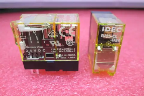Nova Idec Relé D24 Rj1s Rj1s-cl Dc24v 12a 24vdc Dip5 5 Pçs – Lote Rj1s-cl-d24 Rj1scld24
