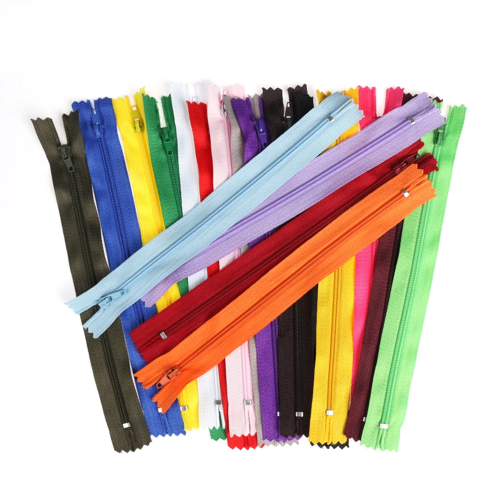 

10Pcs/Lot Colorful Nylon Coil Zippers Tailor 20cm Length For Trousers Clothing Garment Sewing Handcraft DIY Accessories