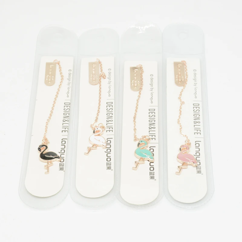 Закладки для книг Marcador закладки Marcapaginas страница марки Segnalibro Kawaii Flamingo Boekenlegger