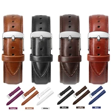 New High Quality Genuine Leather Watch Band For Men And Women 12mm 14mm 16mm 18mm 20mm 22mm Watch Strap Bracelet Watch Belt цена New High Quality Genuine Leather Watch Band For Men And Women 12mm 14mm 16mm 18mm 20mm 22mm Watch Strap Bracelet Watch Belt цены онлайн