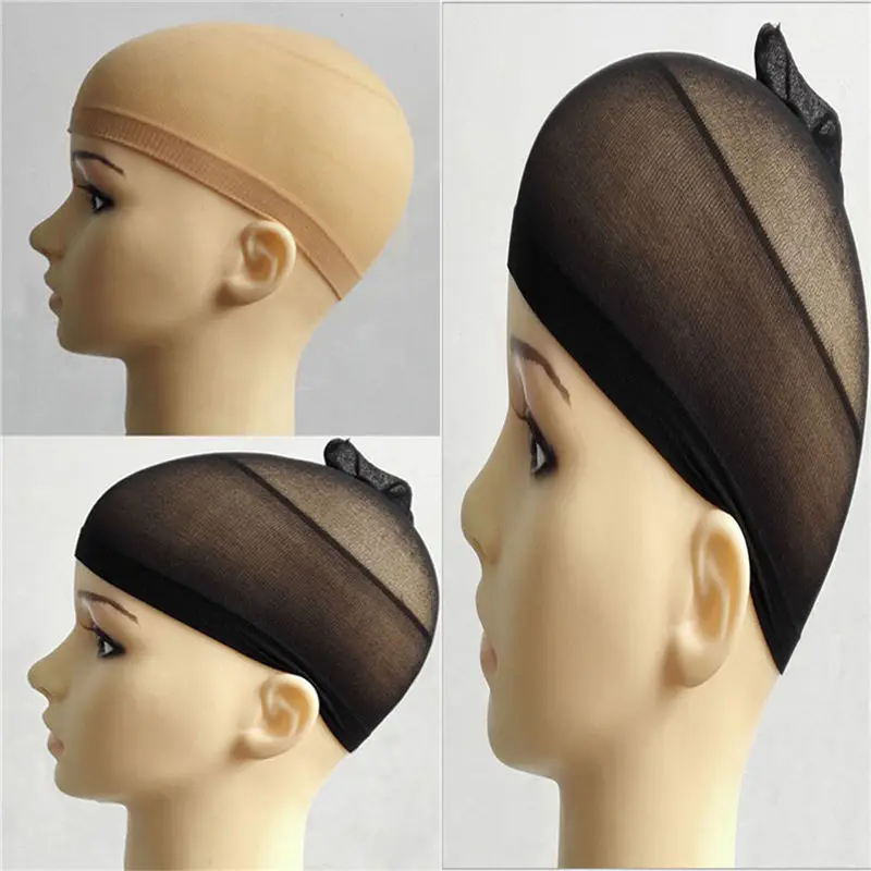 2Pcs Elastic Hair Net Mesh Hair Nets Wig Stretchable Liner