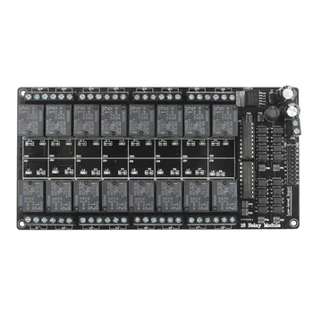

16-Channel 12V Relay Module Optocoupler Protection Power black PCB 17*9*2cm Indication LED's for Relay output status for PIC DSP