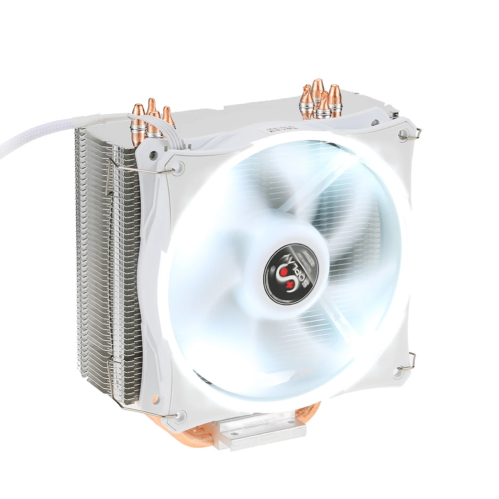 SOPLAY cpu Cooler 4pin 120 мм вентилятор кулер синий светодиодный RGB вентилятор ПК для Intel LGA 115X AMD все серии охлаждения процессора вентилятор радиатора