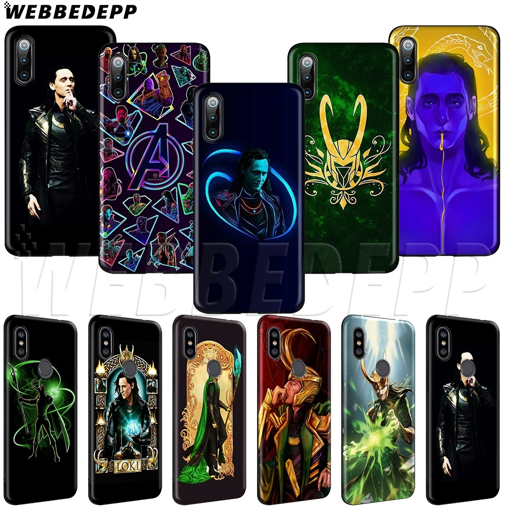 

WEBBEDEPP Marvel Hero Loki Soft TPU Case for Redmi Note 4 S2 4A 4X 5 5A 6 6A 7 8 Go Pro Plus Prime