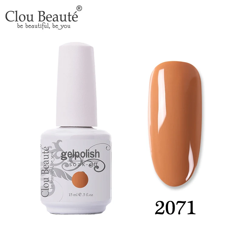 2071 Clou Beaute Новое поступление праймер гель лак УФ гель лак коралловый телесный красный розовый УФ гель лак для ногтей Гибридный маникюрный гель для ногтей лак - Цвет: 2071