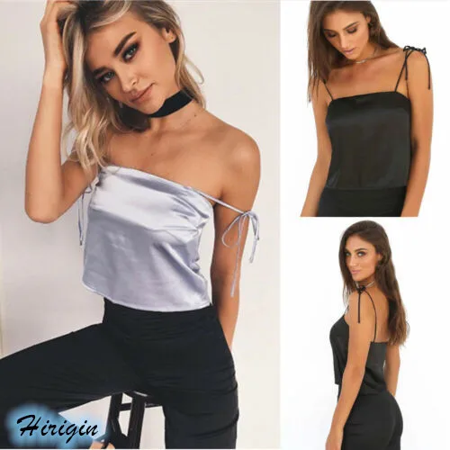 Summer Sexy Crop Camisoles 2019 New Women Summer Solid Sexy Spaghetti Strap Short Camisoles Size S-XL Summer Sexy Crop Camisoles 2019 New Women Summer Solid Sexy Spaghetti Strap Short Camisoles Size S-XL