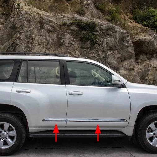 

Chrome Accessories For Toyota Prado J150 FJ150 Side Door Body Molding Cover Stripes Trim 2014 2015 2016 2017 2018 Parts