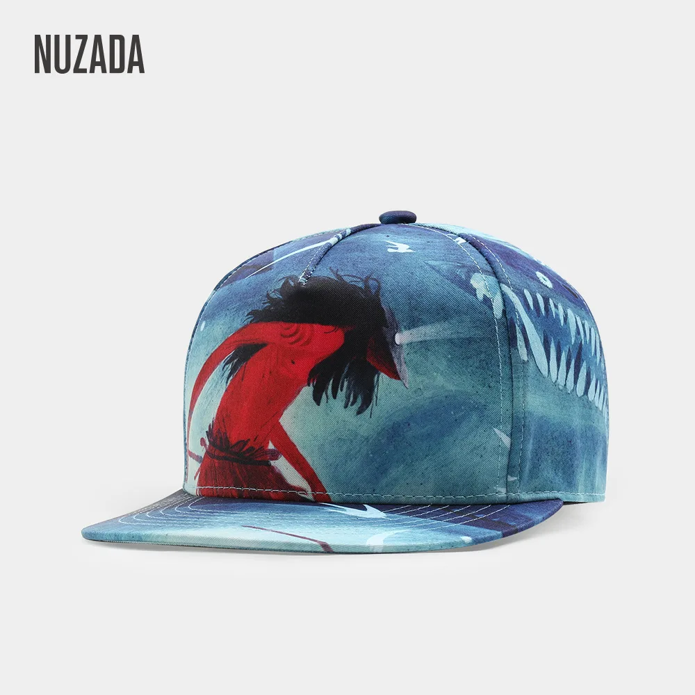 NUZADA Snapback шапки для мужчин и женщин пара бейсбольная кепка Bone дизайн 3D кепки с принтом хлопок дышащий солнцезащитный козырек