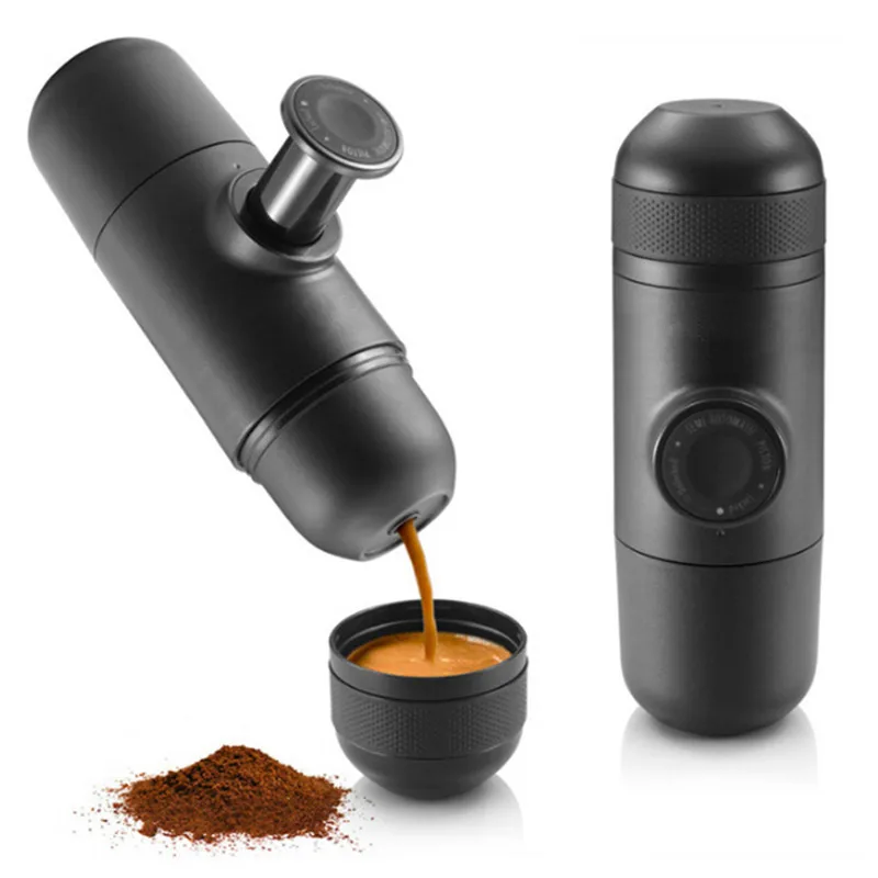  Free shipping Manual Coffee Maker Mini Hand Pressure Portable Espresso Machine outdoor travel sport coffee filter pot 