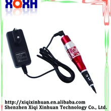 Красный цвет постоянный макияж цифровая Ротационная Машина для татуировки поставка