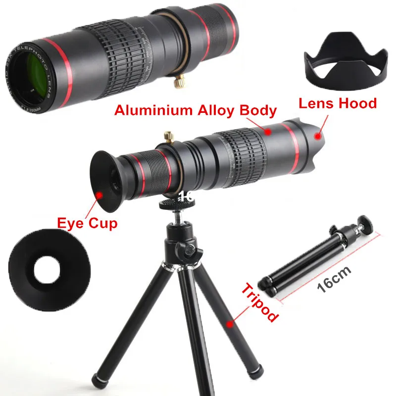 Orsda HD Mobile Phone Telescope 4K 22x Zoom Telephoto Lens External Smartphone Camera Lenses For IPhone Sumsung Smartphone