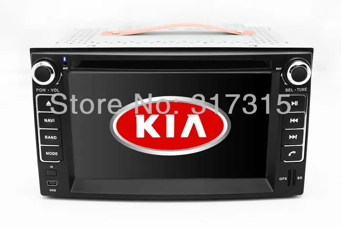 

In Dash Car DVD Player GPS Navigation Navi for Kia Carnival Picanto Sedona Magentis Rondo with Bluetooth Radio TV USB MP3 Video